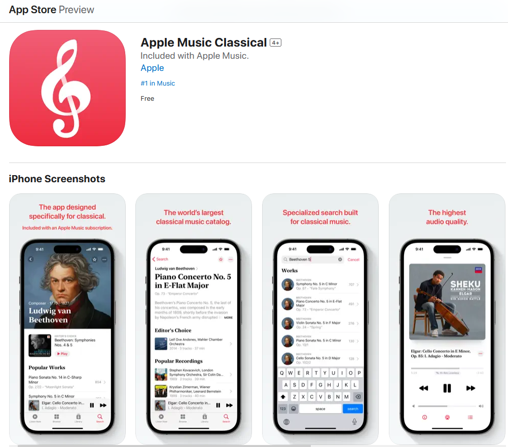 Apple Music Classical Ya Disponible En App Store Tec