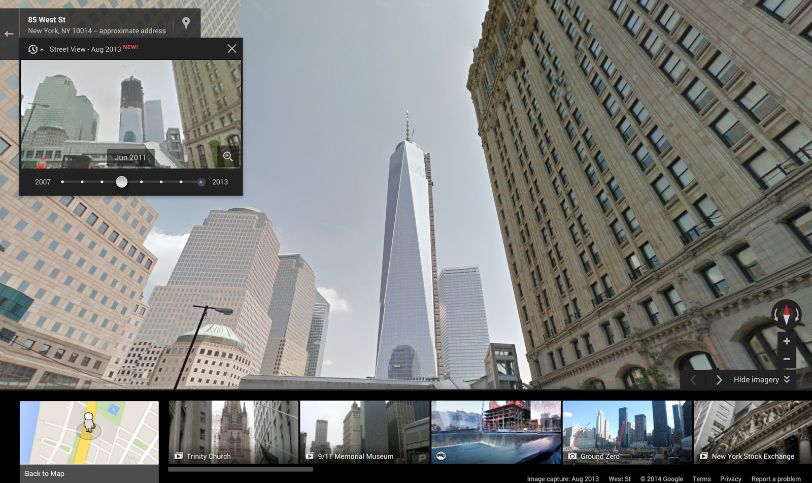 freedom tower Street View