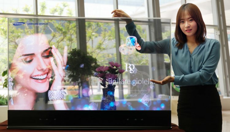 Samsung pantalla espejo invisible tansparente oLED (2)