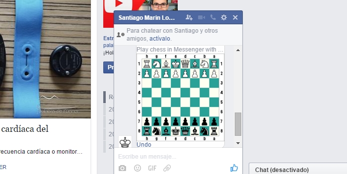 Puedes jugar ajedrez en el Messenger de Facebook con este truco
