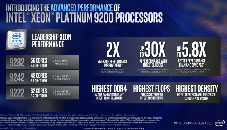Intel-Xeon-Platinum-9200-Series-especificaciones