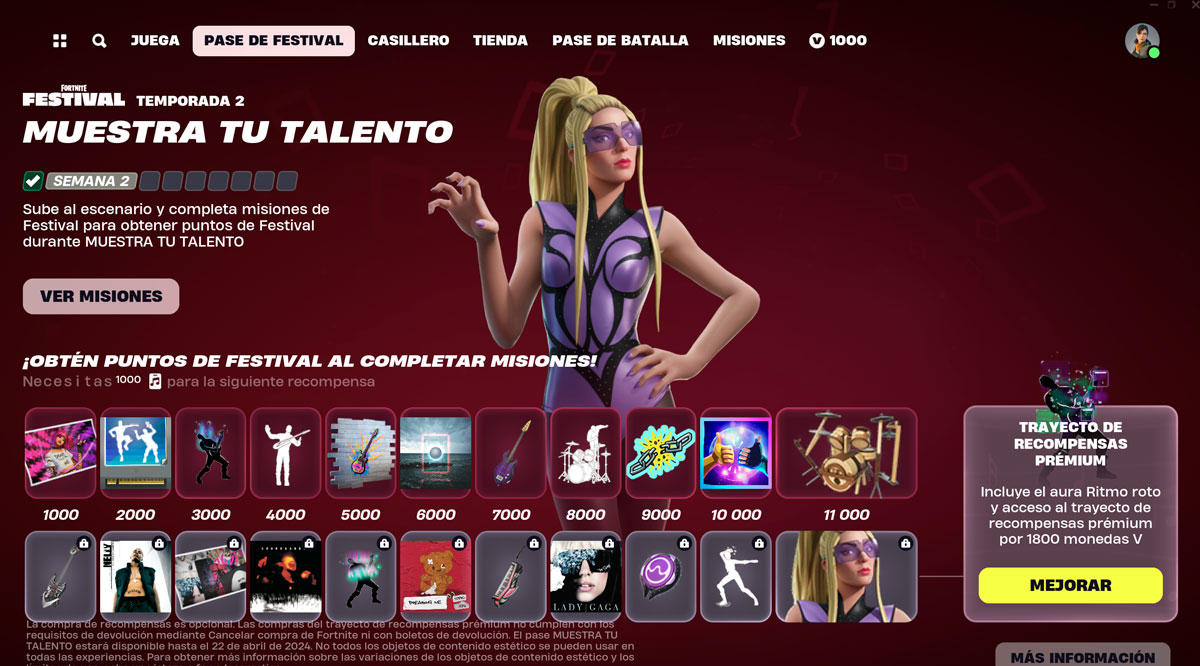 Fortnite Festival: Muestra tu talento ya cuenta con Lady Gaga - TEC